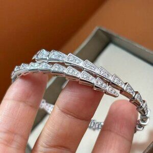 Bulgari's new snake bracelet with diamonds